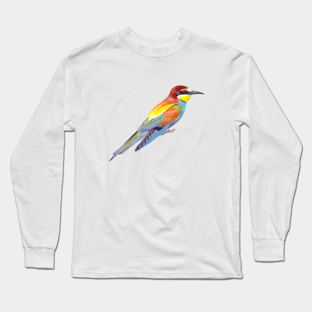 European Bee-eater Long Sleeve T-Shirt by kokayart